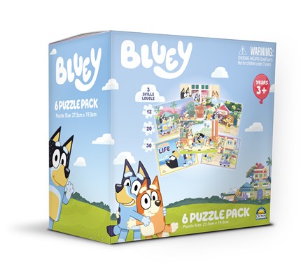 Bluey 6 Puzzle Pack