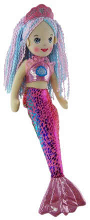 Mermaid Doll Stella Pink Sequin 35cm