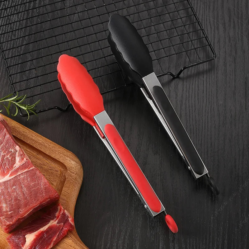 Stainless Steel Silicone Tongs