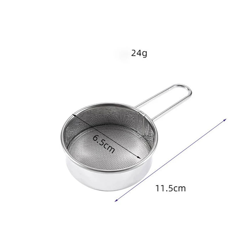 2pcs Stainless Steel Mesh Sieve