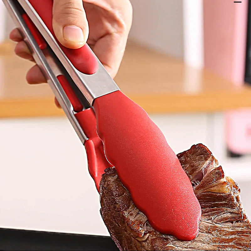 Stainless Steel Silicone Tongs